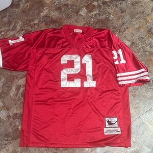 Mitchell & Ness Red Throwback Jersey
